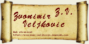 Zvonimir Veljković vizit kartica